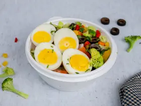 Egg And Veggies Salad Bowl - Keto